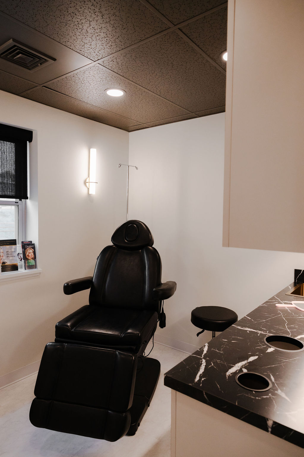 A treatment room at New Beauty Medical Aesthetics